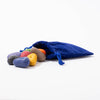 Crayon Rocks® | 8 colours Blue Velvet Bag | ©Conscious Craft